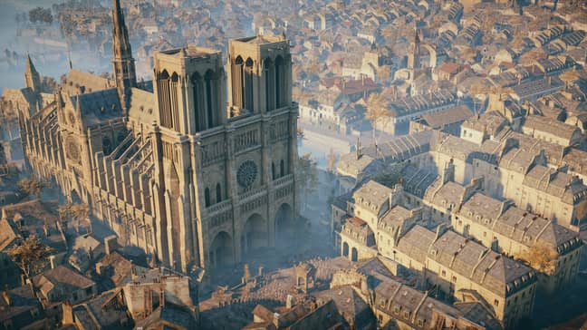游戏的旧哥特式大教堂的版本。图片来源：Ubisoft