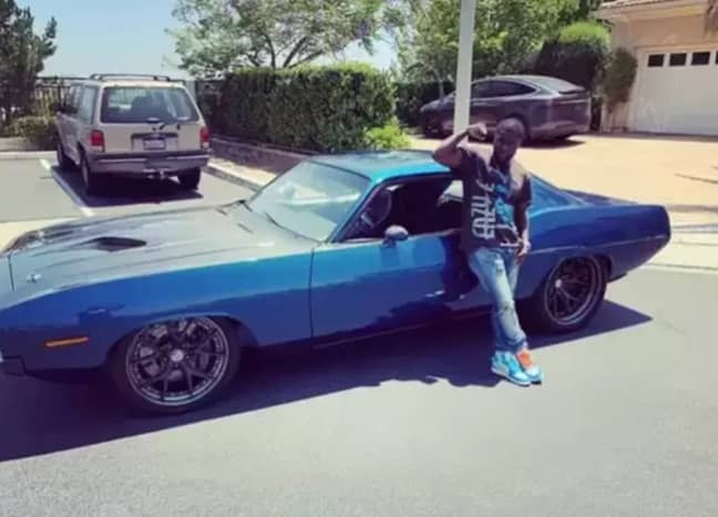 在7月份发布到Instagram的图片似乎是碰撞的汽车。信用：Instagram / Kevin Hart