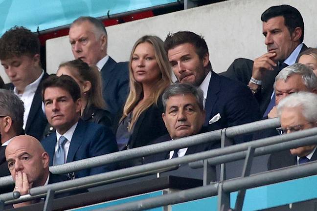 汤姆·克鲁斯（Tom Cruise）在2020年欧洲杯决赛中结束了一个挤满了人的比赛。信用：PA